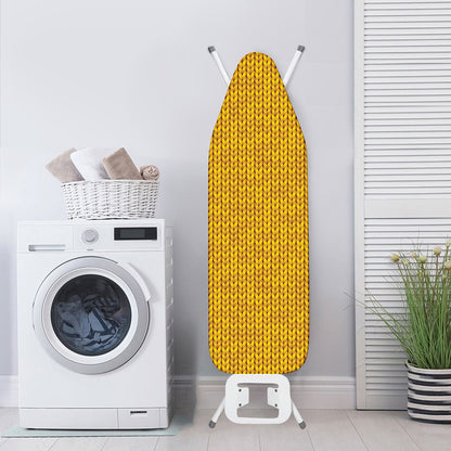 Yellow Knitted Pattern Print Ironing Board Cover