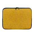 Yellow Knitted Pattern Print Laptop Sleeve