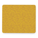 Yellow Knitted Pattern Print Mouse Pad