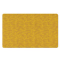 Yellow Knitted Pattern Print Polyester Doormat