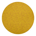 Yellow Knitted Pattern Print Round Blanket