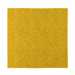 Yellow Knitted Pattern Print Silk Bandana