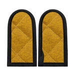 Yellow Knitted Pattern Print Skillet Handle Cover
