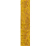 Yellow Knitted Pattern Print Table Runner
