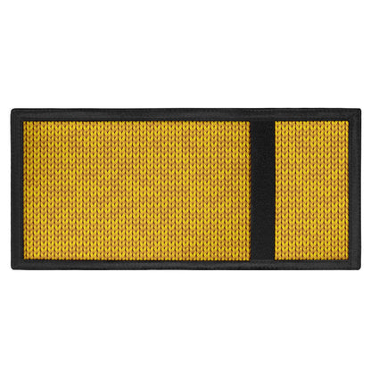 Yellow Knitted Pattern Print Trifold Wallet