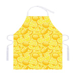 Yellow Lemon Pattern Print Adjustable Apron