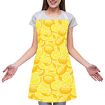 Yellow Lemon Pattern Print Adjustable Apron