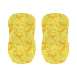 Yellow Lemon Pattern Print Bar Stool Covers