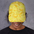 Yellow Lemon Pattern Print Baseball Cap