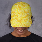 Yellow Lemon Pattern Print Baseball Cap