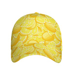 Yellow Lemon Pattern Print Baseball Cap