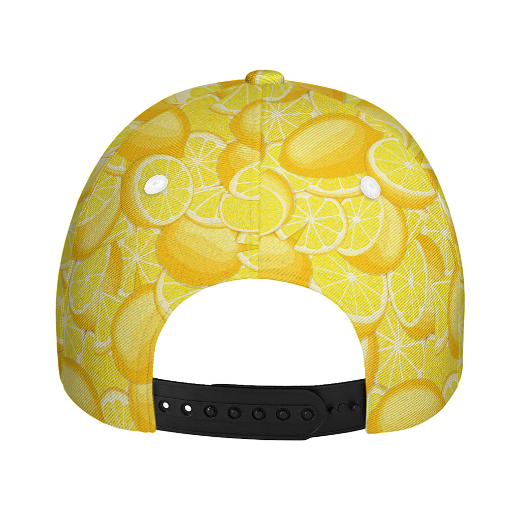 Yellow Lemon Pattern Print Baseball Cap