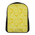 Yellow Lemon Pattern Print Casual Backpack