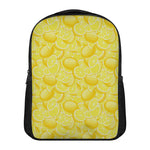 Yellow Lemon Pattern Print Casual Backpack