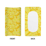 Yellow Lemon Pattern Print Changing Pad Cover
