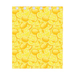 Yellow Lemon Pattern Print Curtain