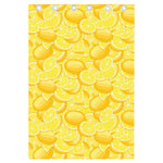 Yellow Lemon Pattern Print Curtain