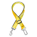 Yellow Lemon Pattern Print Dog Seat Belt