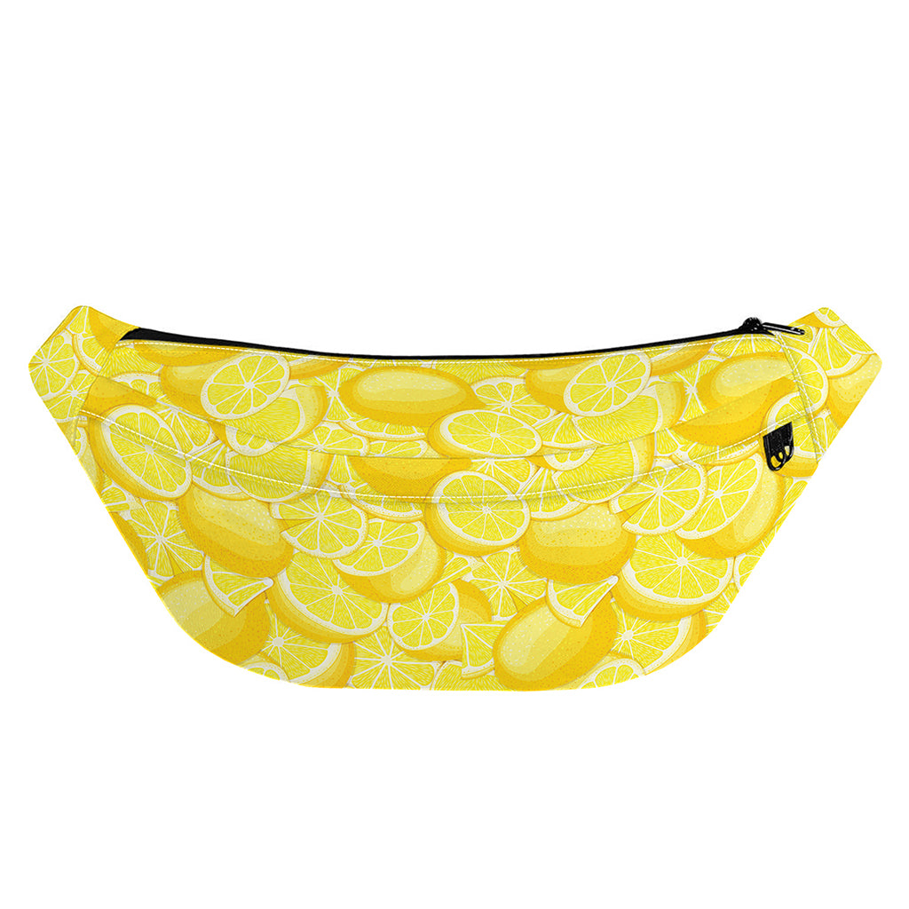 Yellow Lemon Pattern Print Fanny Pack