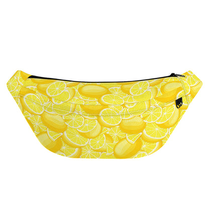 Yellow Lemon Pattern Print Fanny Pack