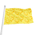 Yellow Lemon Pattern Print Flag