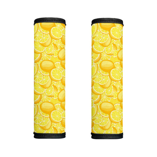 Yellow Lemon Pattern Print Handle Covers