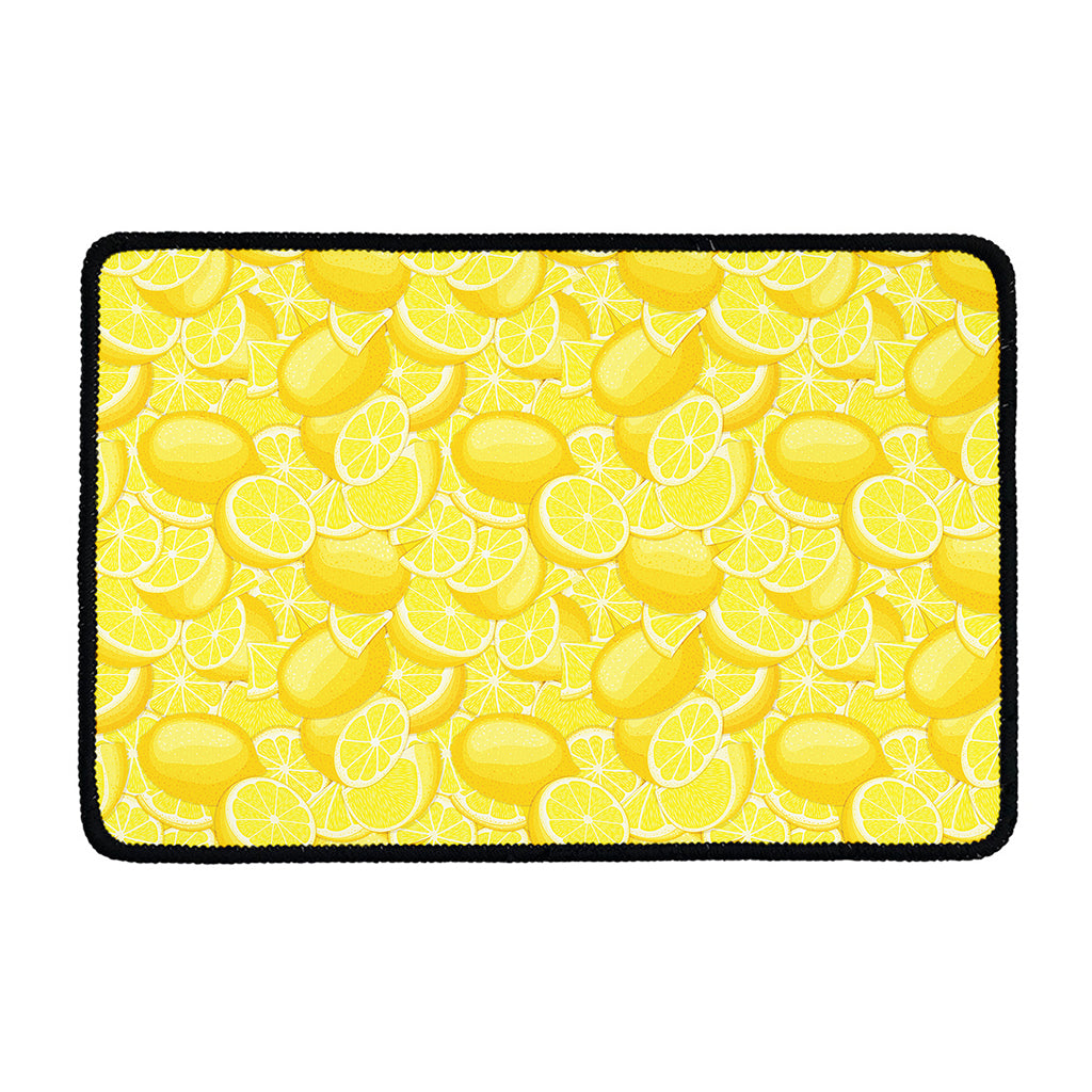 Yellow Lemon Pattern Print Kitchen Mat