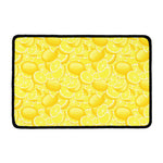 Yellow Lemon Pattern Print Kitchen Mat