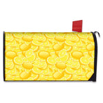 Yellow Lemon Pattern Print Mailbox Cover