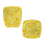 Yellow Lemon Pattern Print Office Chair Cover