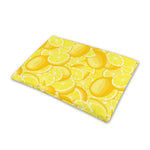 Yellow Lemon Pattern Print Pet Cooling Mat Cover