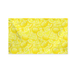 Yellow Lemon Pattern Print Polyester Flag