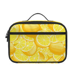 Yellow Lemon Pattern Print Portable Lunch Bag