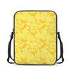 Yellow Lemon Pattern Print Rectangular Crossbody Bag