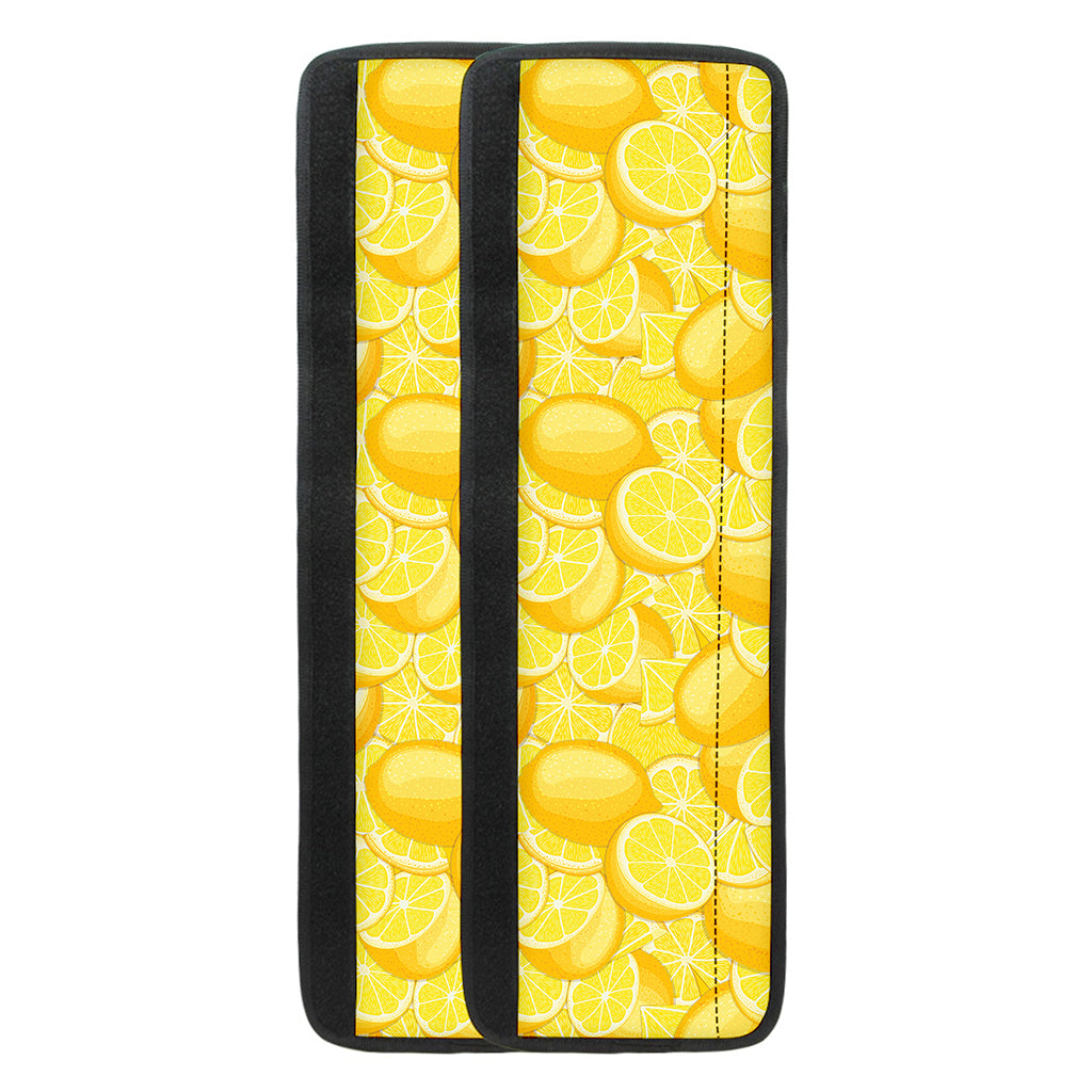 Yellow Lemon Pattern Print Refrigerator Handle Covers