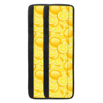 Yellow Lemon Pattern Print Refrigerator Handle Covers