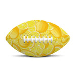 Yellow Lemon Pattern Print Rugby Ball