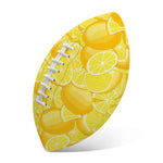 Yellow Lemon Pattern Print Rugby Ball