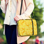 Yellow Lemon Pattern Print Shoulder Strap Bible Bag