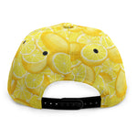 Yellow Lemon Pattern Print Snapback Cap