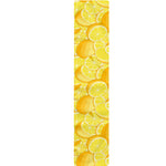 Yellow Lemon Pattern Print Table Runner