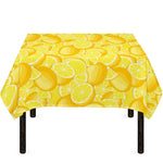 Yellow Lemon Pattern Print Tablecloth