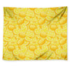 Yellow Lemon Pattern Print Tapestry