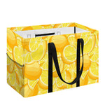 Yellow Lemon Pattern Print Utility Tote Bag