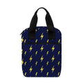 Yellow Lightning Bolts Pattern Print Bible Tote Bag