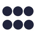 Yellow Lightning Bolts Pattern Print Coaster Set