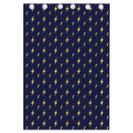 Yellow Lightning Bolts Pattern Print Curtain