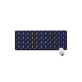 Yellow Lightning Bolts Pattern Print Extended Mouse Pad