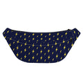 Yellow Lightning Bolts Pattern Print Fanny Pack