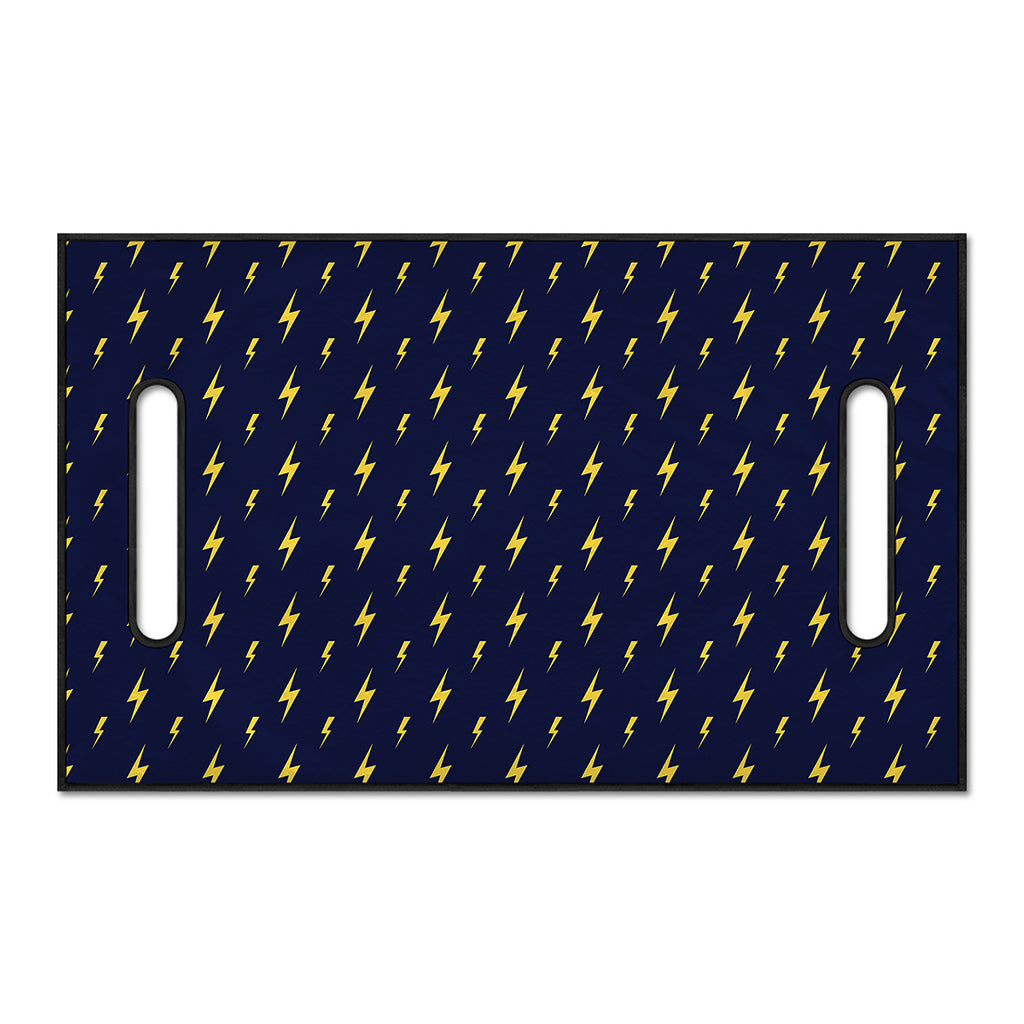 Yellow Lightning Bolts Pattern Print Golf Cart Seat Cover